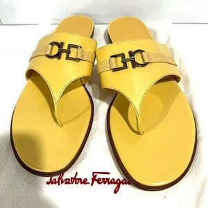 Salvatore Ferragamo Gancini Thong Sandals